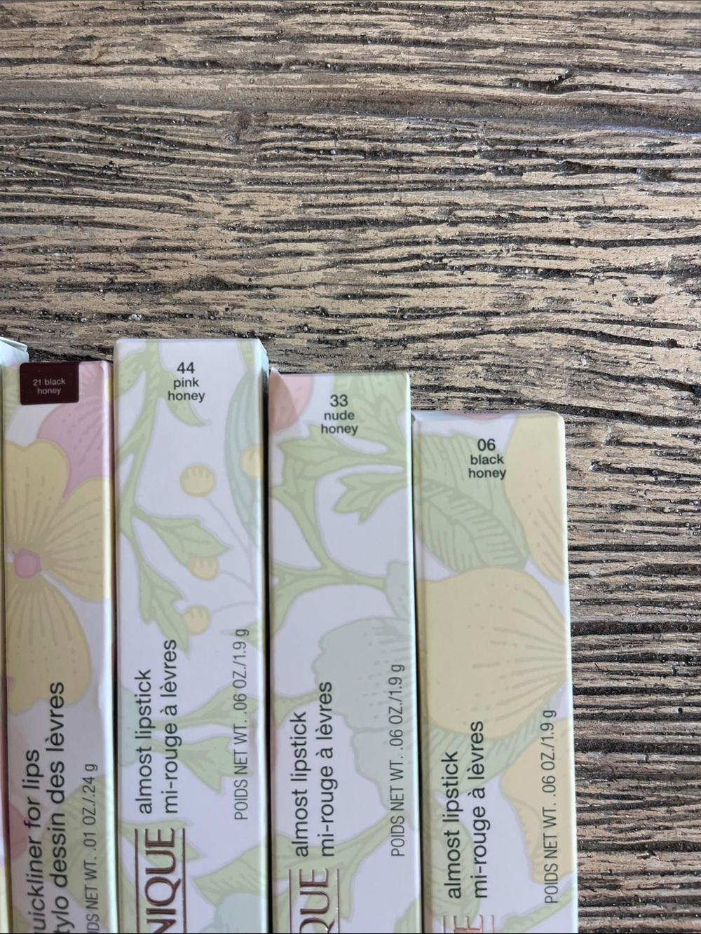 Clinique by Lipstick Collection in Pink, Nude, Yellow Floral Boxes - Picture 5 of 5